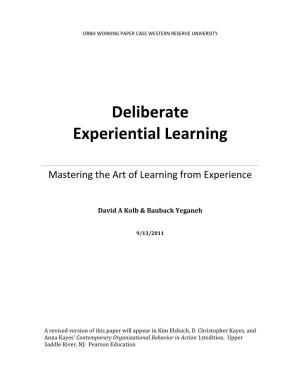 Deliberate Experiential Learning