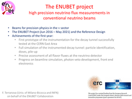 The ENUBET Project High Precision Neutrino Flux Measurements in Conventional Neutrino Beams