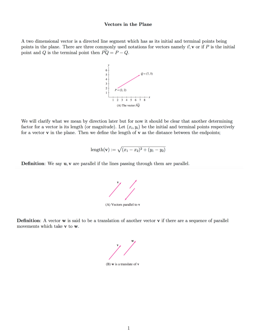 Vector Algebra