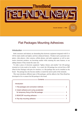 Flat Packages Mounting Adhesives