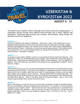 Download Itinerary