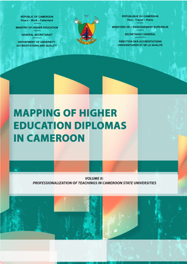 MAPPING of HIGHER EDUCATION DIPLOMAS in CAMEROON Volume II