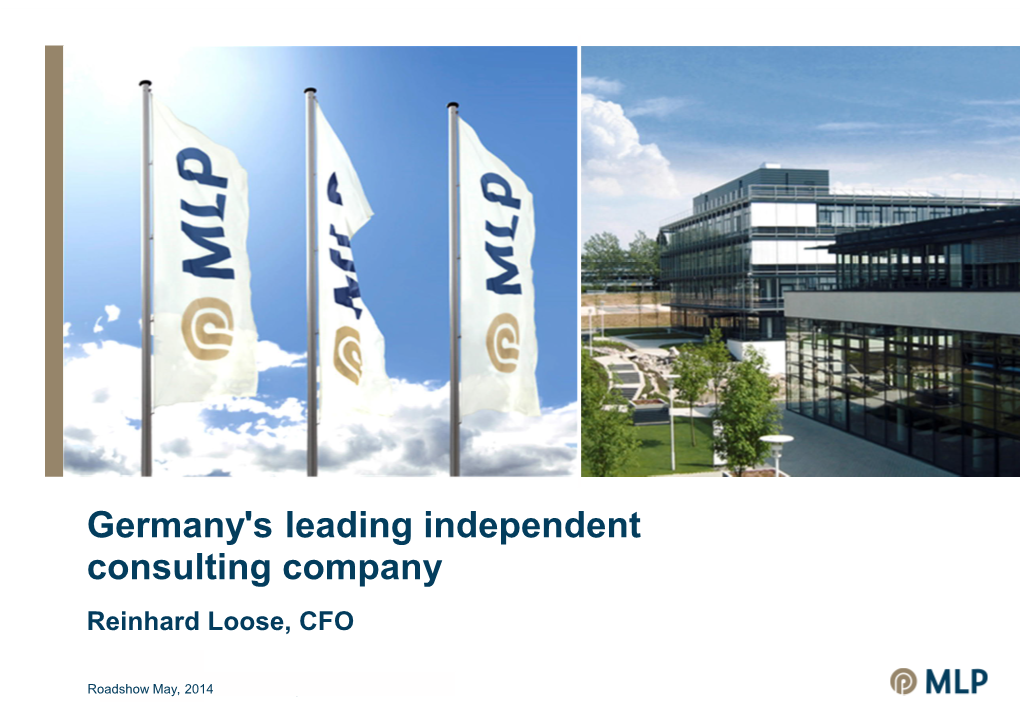 Germany's Leading Independent Consulting Company Reinhard Loose, CFO