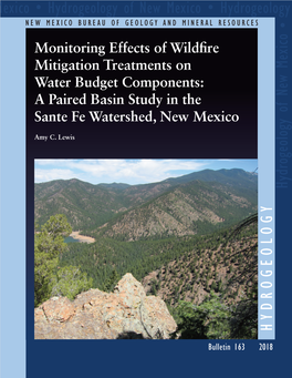 A Paired Basin Study in the Santa Fe Watershed, New Mexico