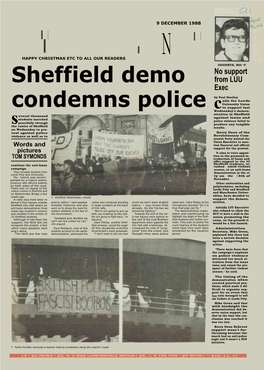 Sheffield Demo Condemns Police