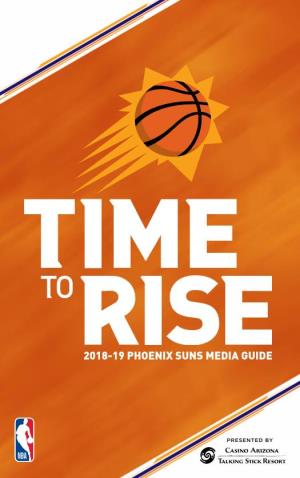 2018-19 Phoenix Suns Media Guide 2018-19 Suns Schedule