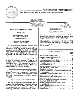 IHS Newsletter 1985
