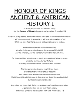Honour of Kings Ancient & American History I