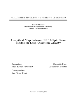 Analytical Map Between EPRL Spin Foam Models in Loop Quantum Gravity