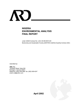 Nigeria Environmental Analysis Final Report