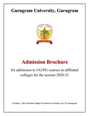 Admission Brochure 2020-21 for Affiliated Colleges