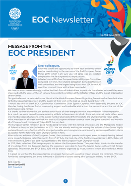 EOC PRESIDENT EOC Newsletter
