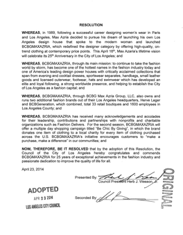 ADOPTED APR 232.014 Seconded BY~ Los ~Ngeles Cm COUNCIL - RESOLUTION