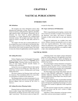 Chapter 4 Nautical Publications