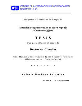 Detección De Agentes Virales En Ostión Japonés (Crassostrea Gigas)