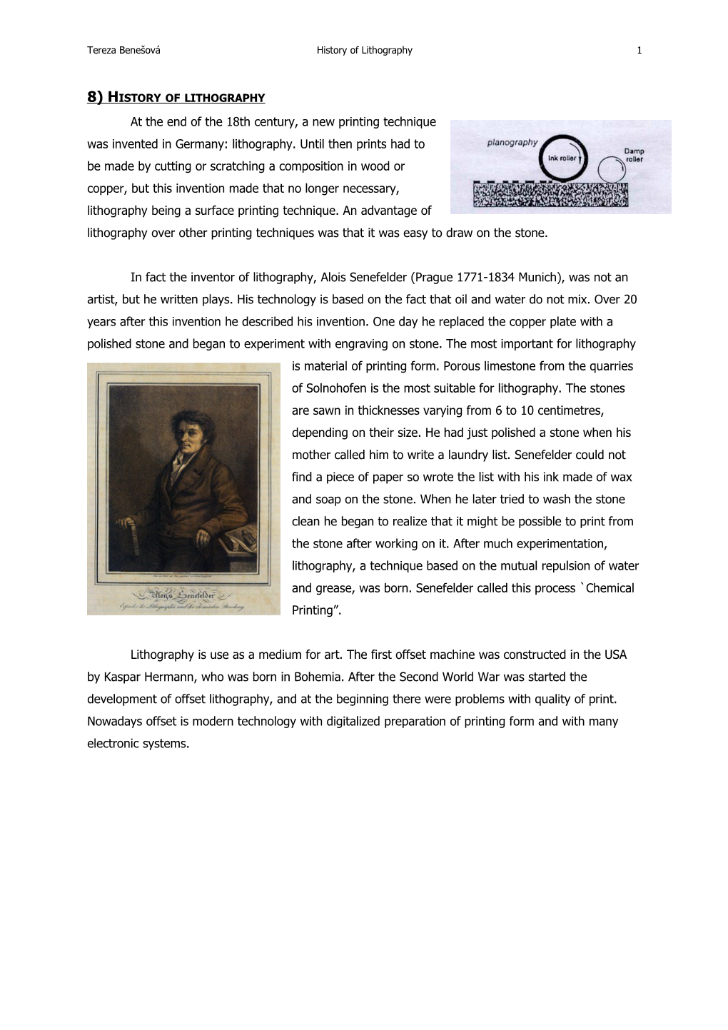 8) History of Lithography