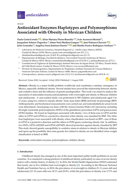 Antioxidant Enzymes Haplotypes and Polymorphisms Associated with Obesity in Mexican Children