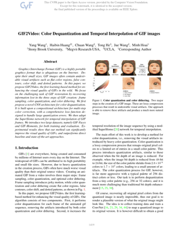 Gif2video: Color Dequantization and Temporal Interpolation of GIF Images