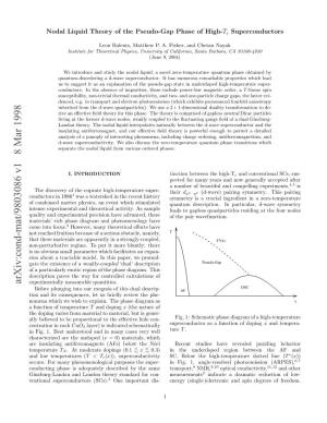 Arxiv:Cond-Mat/9803086 V1 8 Mar 1998 Inaotatatbemdl Nti Ae,W Promul- We Paper, a This of in Existence the Model