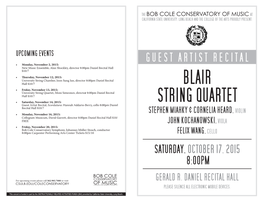 Blair String Quartet