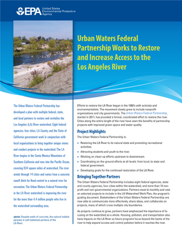 Urban Waters Federal Partnership Works to Restore and Increase Access to the Los Angeles River