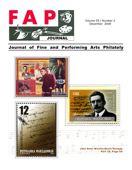 Journal of Fine and Performing Arts Philately