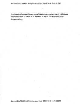 Received by NSD/FARA Registration Unit 03/09/2018 1:09:02 PM