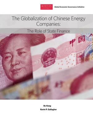 The Globalization of Chinese Energy Companies: the Role of State Finance