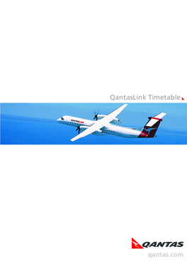 Qantaslink Timetable