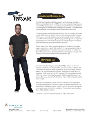 Troy Aikman's Melanoma Story More About Troy