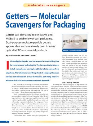 Getters — Molecular Scavengers for Packaging