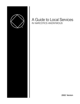 A Guide to Local Services in NARCOTICS ANONYMOUS