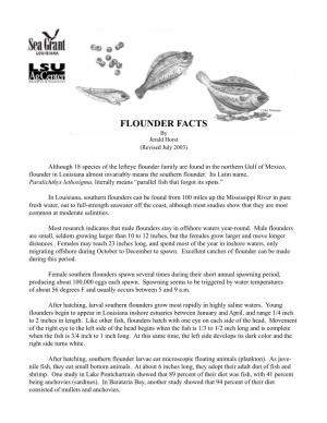 Flounder Facts Revised 03