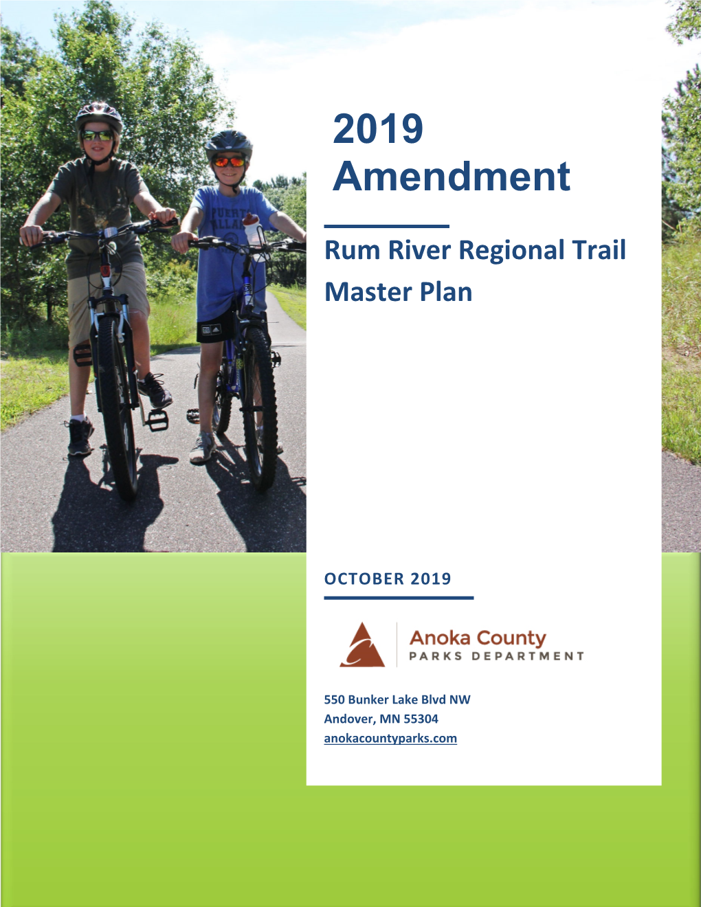 Rum River Regional Trail Master Plan Amendment