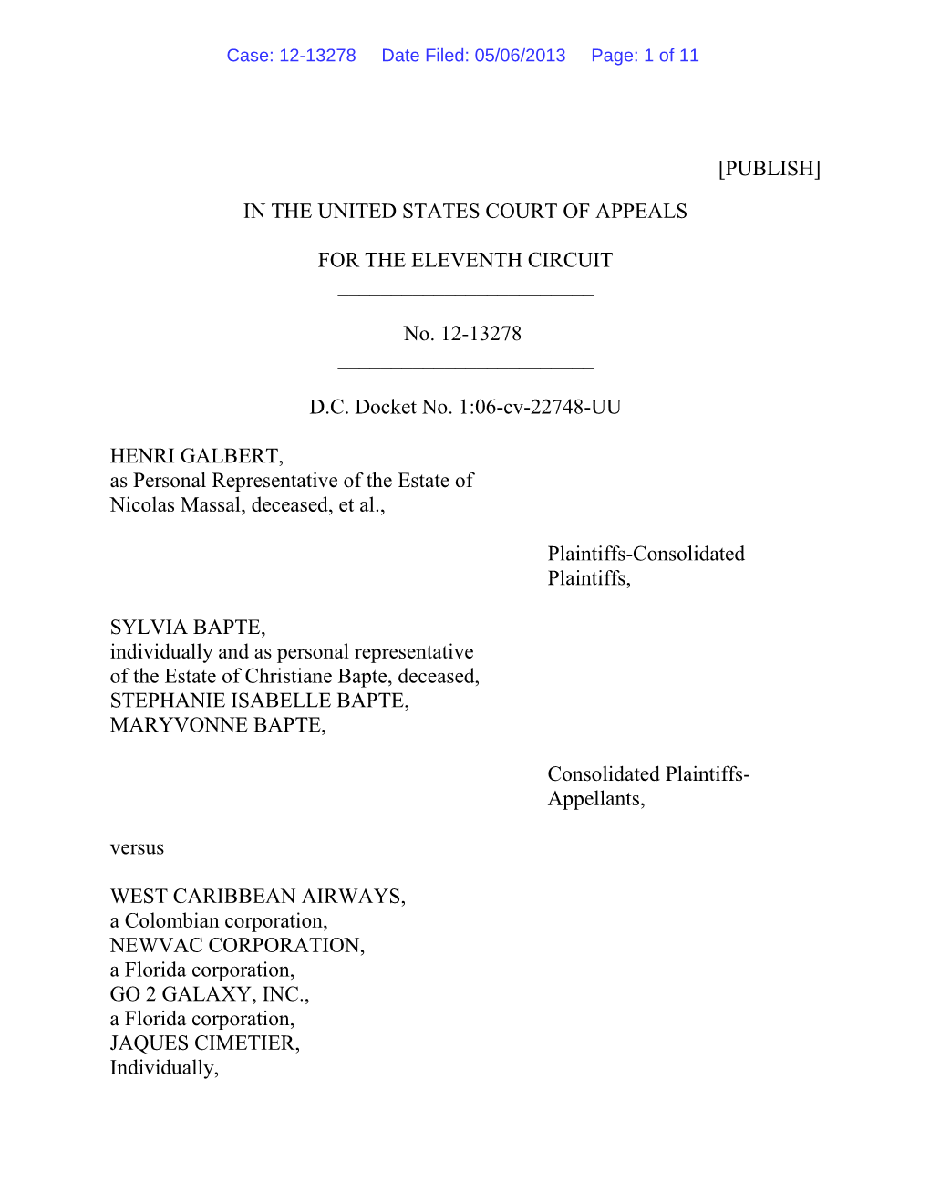 [Publish] in the United States Court of Appeals For