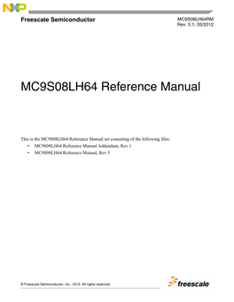 MC9S08LH64 Reference Manual