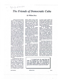 The Friends of Democratic Cuba