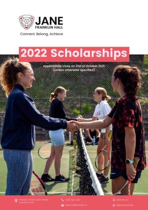 V2 Jane Franklin Hall Scholarships for 2022