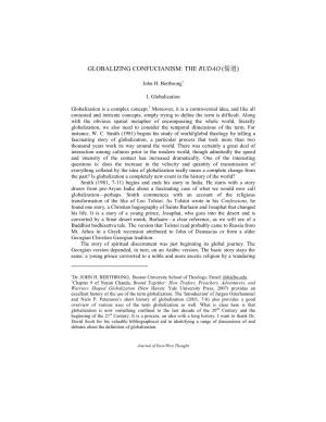 JOHN H. BERTHRONG/ Globalizing Confucianism: the Rudao (儒道)