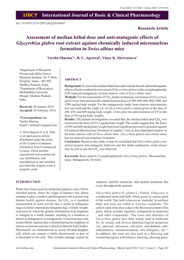 IJBCP International Journal of Basic & Clinical Pharmacology Assessment