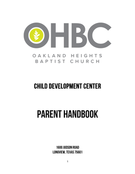 Parent Handbook