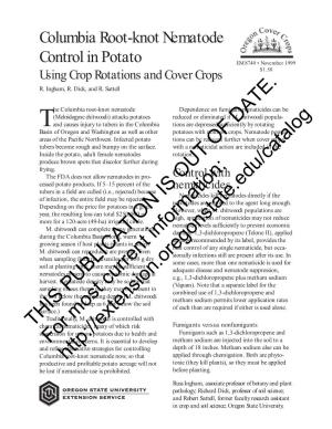Columbia Root-Knot Nematode Control in Potato