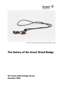 The History of the Scout Wood Badge