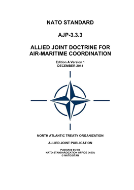 Allied Joint Doctrine for Air-Maritime Coordination