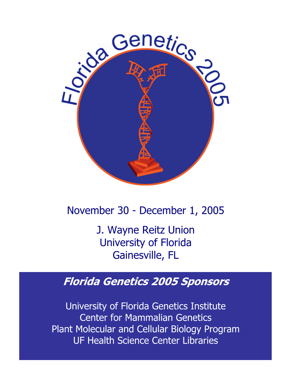 Florida Genetics 2005 Sponsors