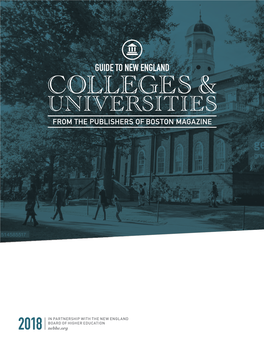 Guide to New England Colleges and Universities 2018