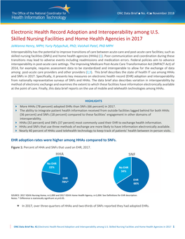 Electronic Health Record Adoption and Interoperability Among US