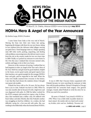 HOINA Hero & Angel of the Year Announced