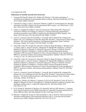 Publications in Scientific Journals (Peer Reviewed) 1