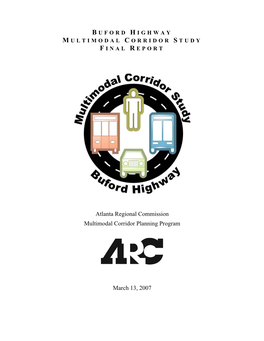 Atlanta Regional Commission Multimodal Corridor Planning Program